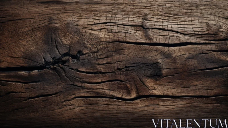 Dark Wooden Surface Texture for Projects AI Image