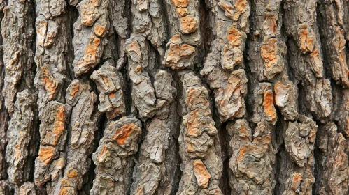 Close-up of Tree Bark with Rough Texture