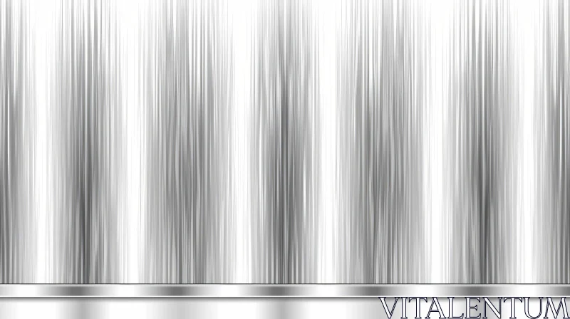 Gray Metal Background with Shiny Silver Strip - Abstract Art AI Image