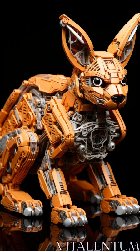Mechanical Lego Kangaroo: An Industrial Art Masterpiece AI Image