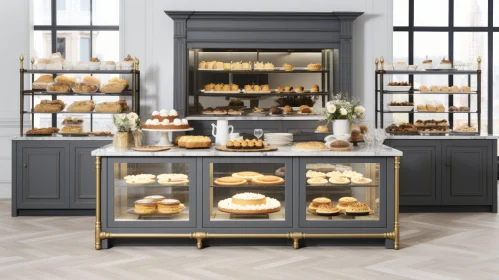 Modern Bakery with Delightful Pastries
