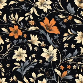 Dark Floral Pattern - Home Decor Design