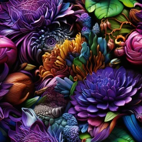 Detailed Flower Pattern for Backgrounds