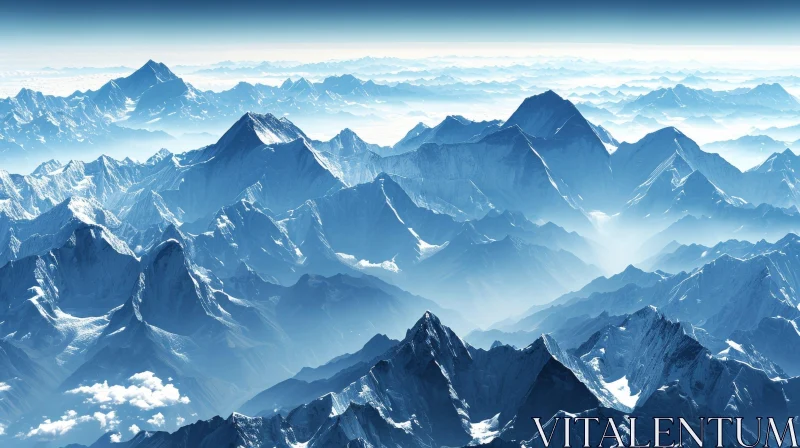 Majestic Himalayas: Stunning Mountain Landscape AI Image
