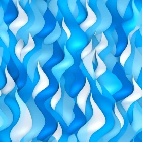 Blue and White Seamless Wave Pattern Design