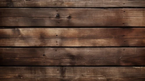 Dark Brown Wooden Fence Close-Up