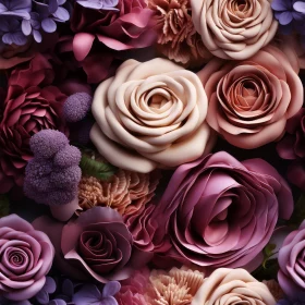 Realistic Floral Seamless Pattern