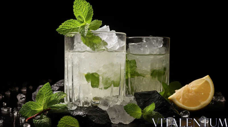 Refreshing Mojito Cocktail Image AI Image