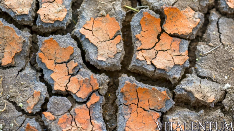 Cracked Earth: A Captivating Close-Up of Dry and Desolate Ground AI Image