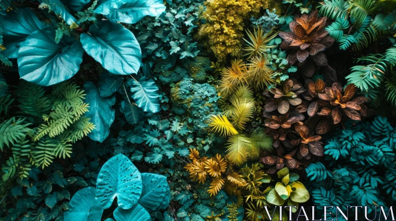 Enchanting Green Wall of Plants | Nature Photography AI Image
