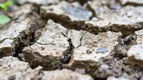 Close-Up of Dry Cracked Earth | Polygon Patterns