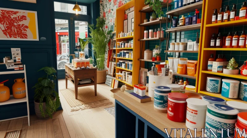 Colorful and Inviting Retail Store: Explore the Warm Atmosphere AI Image