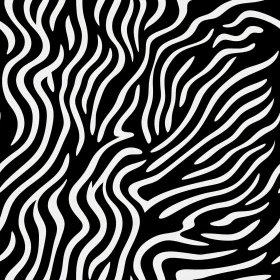 Monochrome Zebra Stripes Pattern - Seamless Background Design
