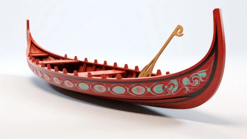 Enchanting 3D Viking Boat Rendering
