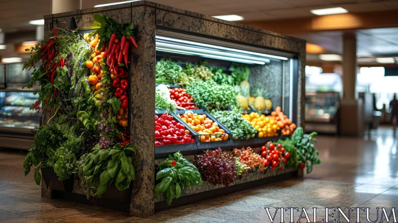 Vibrant Still Life: A Captivating Grocery Store Scene AI Image