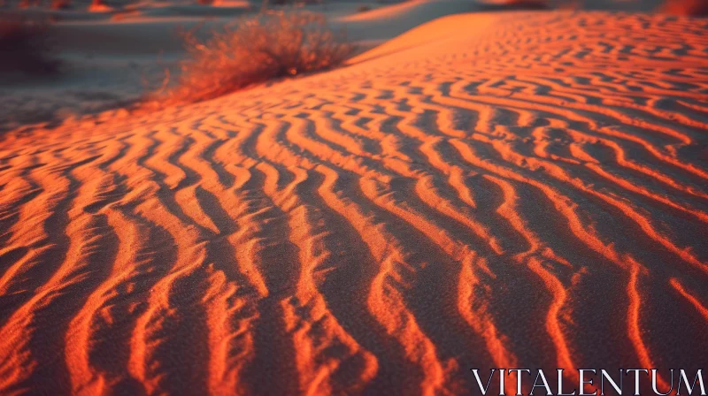 AI ART Mysterious Sand Dunes in the Desert