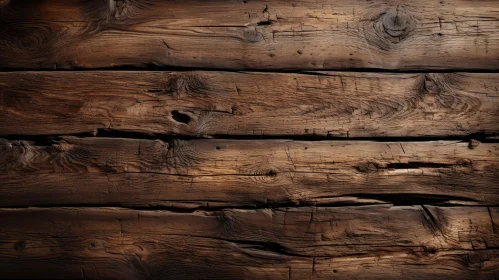 Rustic Wooden Wall Close-Up