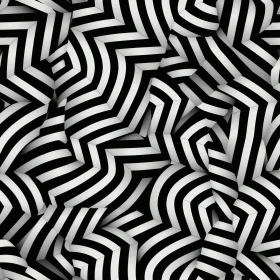 Black and White Geometric Seamless Pattern
