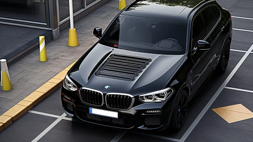 Black BMW X4 M Competition in Parking Lot