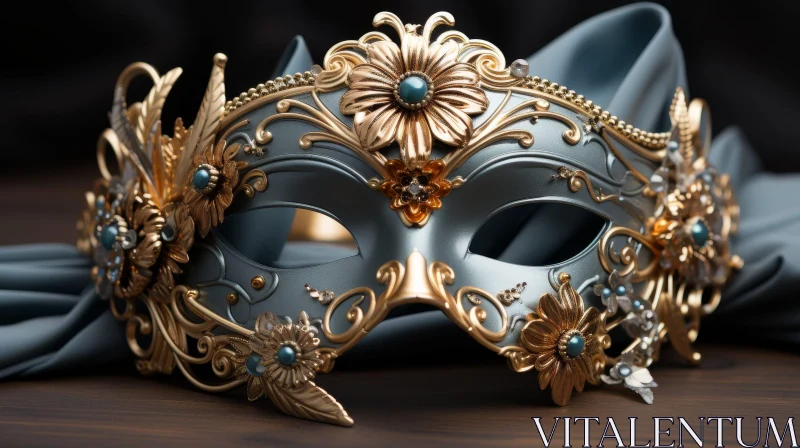 Intriguing Venetian Mask Photography AI Image