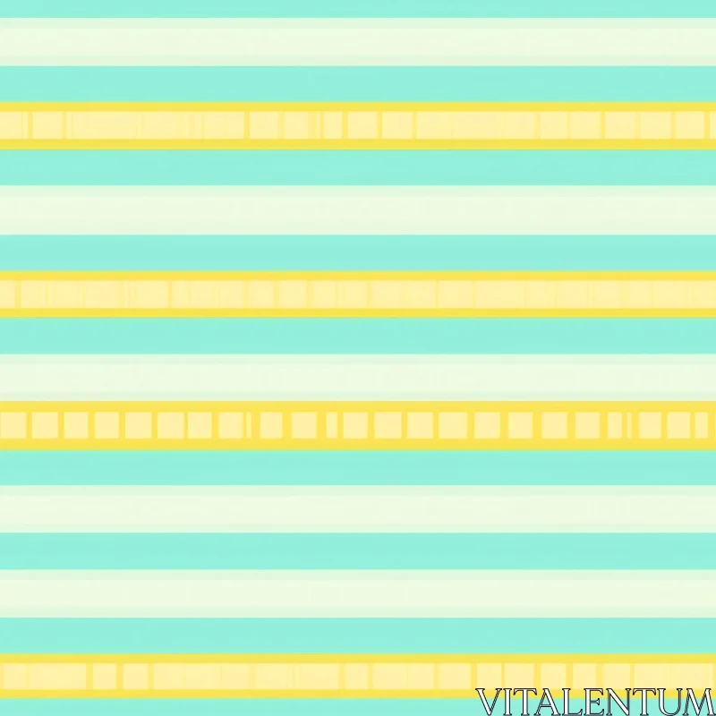 Mint Green Horizontal Stripes Pattern AI Image