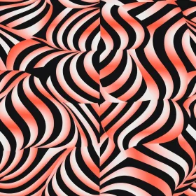 Red and Black Wave Seamless Pattern | Movement and Energy