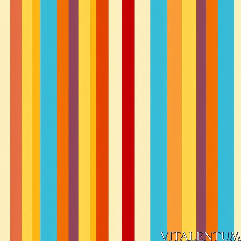 Colorful Vertical Stripes Pattern AI Image