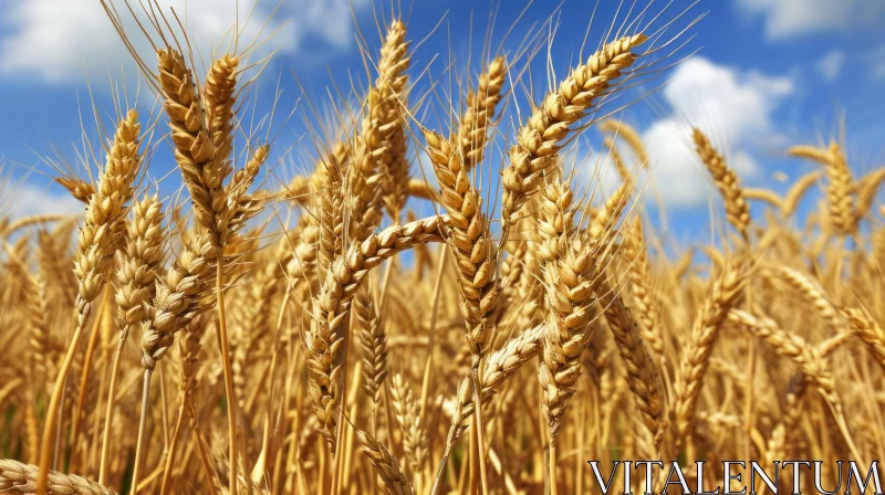 Golden Brown Wheat Field: Captivating Beauty of Nature AI Image