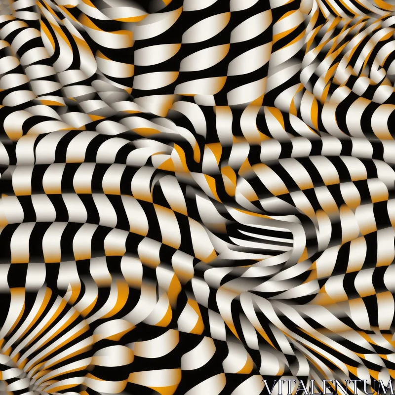 Monochrome Abstract Stripes Pattern AI Image