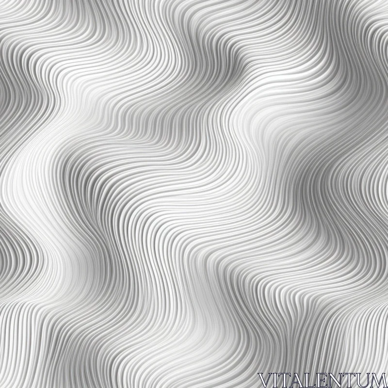 Serene Wavy Pattern - Seamless Design Inspiration AI Image