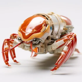 Intricate Robotic Crab Design with Earthy Tones