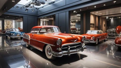 Vintage Car Exhibition Showcase