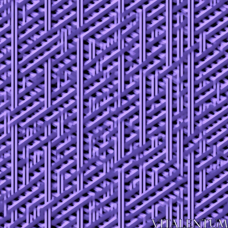 Purple Hexagon Grid Pattern for Fabric and Wallpaper AI Image