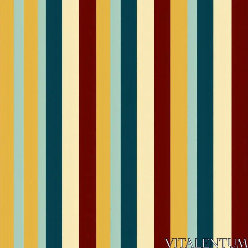 Retro Vertical Stripes Pattern AI Image