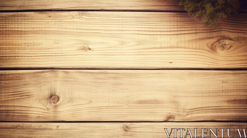 Rustic Wooden Table Close-Up AI Image