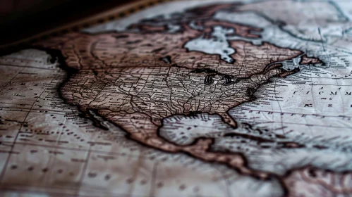 Exploring the Ancient Map of North America in Mercator Projection