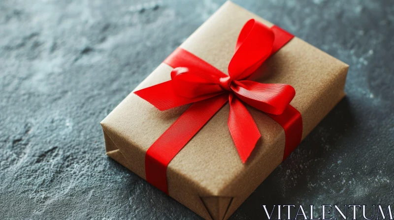 Stunningly Wrapped Gift Box | Stock Photo AI Image