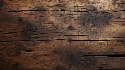 Dark Wooden Background with Rich Grain Pattern