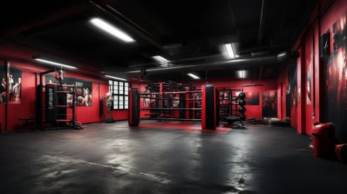 Intense Boxing Gym Scene