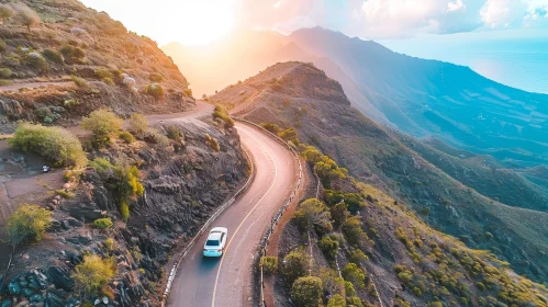 Scenic Mountain Road Drive