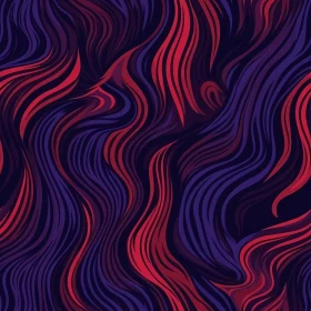 Abstract Red and Purple Waves Pattern on Black Background
