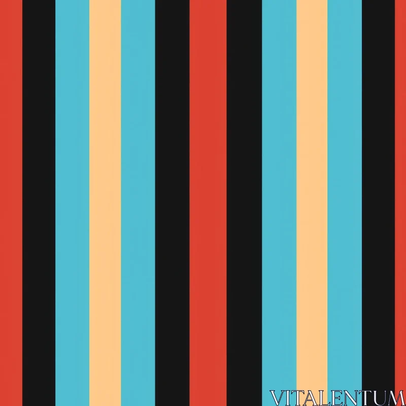 Colorful Vertical Stripes Seamless Pattern AI Image
