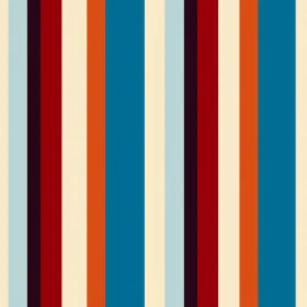 Retro Vertical Stripes Pattern - Seamless Design