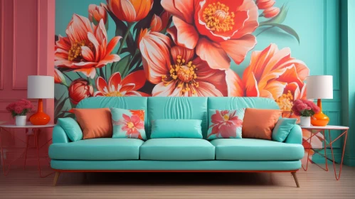 Floral Living Room Decor - Interior Design Inspiration