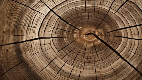Rich Warm Wood Texture - Close-Up Tree Trunk Background