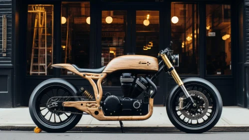 Unique Custom-Made Wooden Body Motorcycle Design