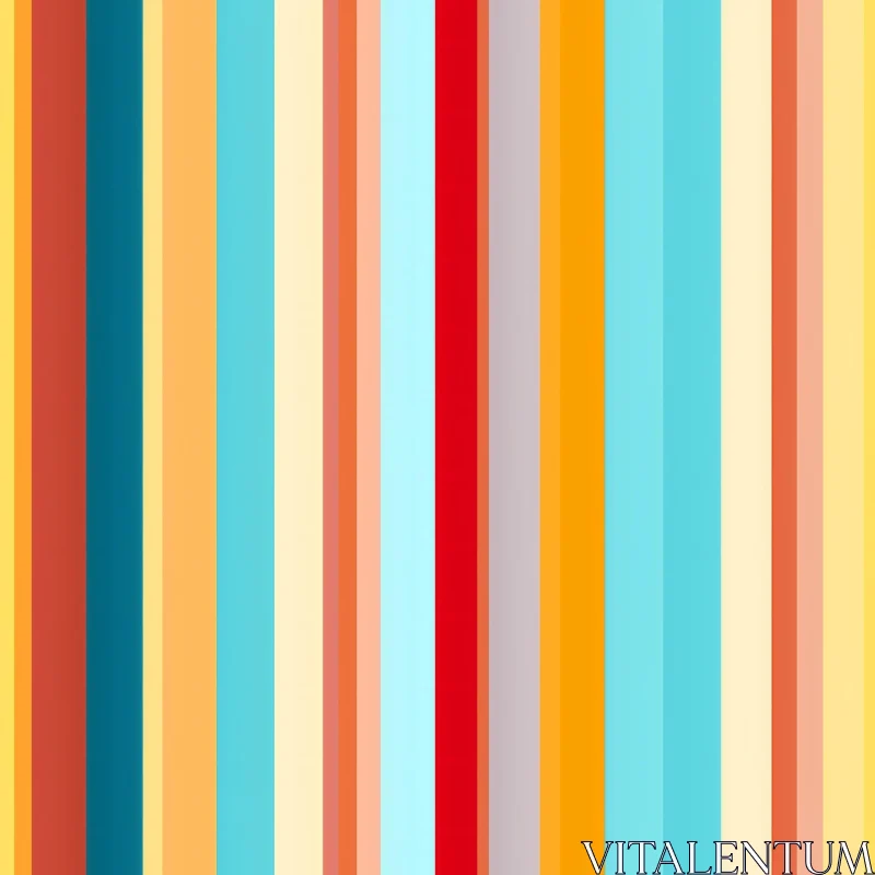 AI ART Colorful Vertical Stripes Pattern