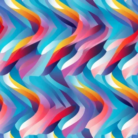 Colorful Waves Seamless Pattern - Abstract Design