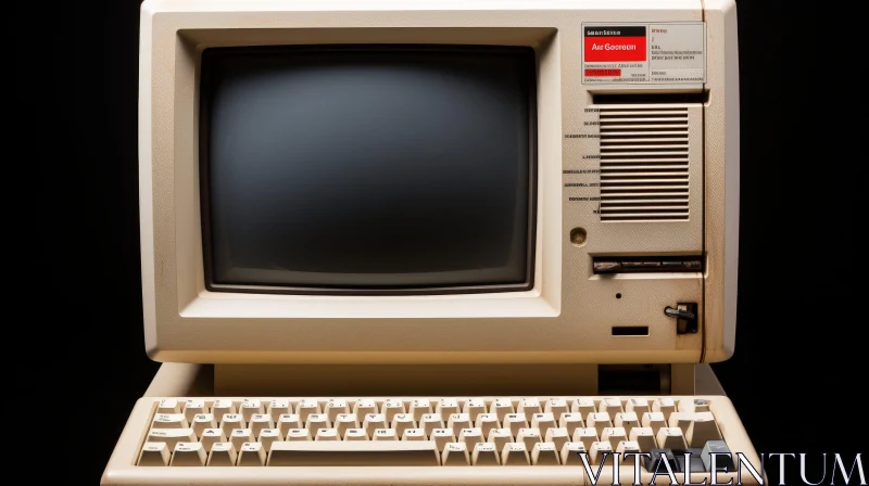 Vintage Computer from the 1980s AI Image