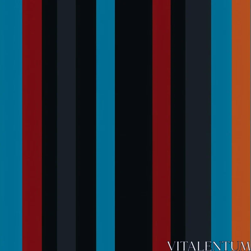AI ART Dark Blue Vertical Stripes Pattern | Modern Geometric Design